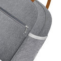 Grey reusable insulated lunch bag by Everything Baby, leakproof and freezable thermal food handbag for office, picnics, and outdoor trips