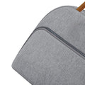 Gray insulated reusable lunch bag for women and men, leakproof thermal lunch box for office, picnics, and outdoor trips.
