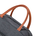 Black reusable insulated lunch bag for women and men, leakproof thermal food box for office, picnics, and outdoor trips.