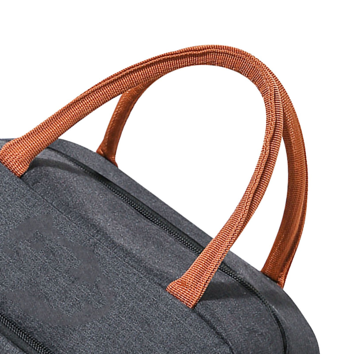 Black reusable insulated lunch bag for women and men, leakproof thermal food box for office, picnics, and outdoor trips.