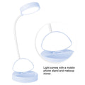 Blue mini desktop LED night light from Everything Baby, USB rechargeable, ideal for kids’ desks and reading in bedrooms.