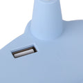 Blue household mini desktop LED night light for kids, USB rechargeable, ideal as a table light for students and children's desks.