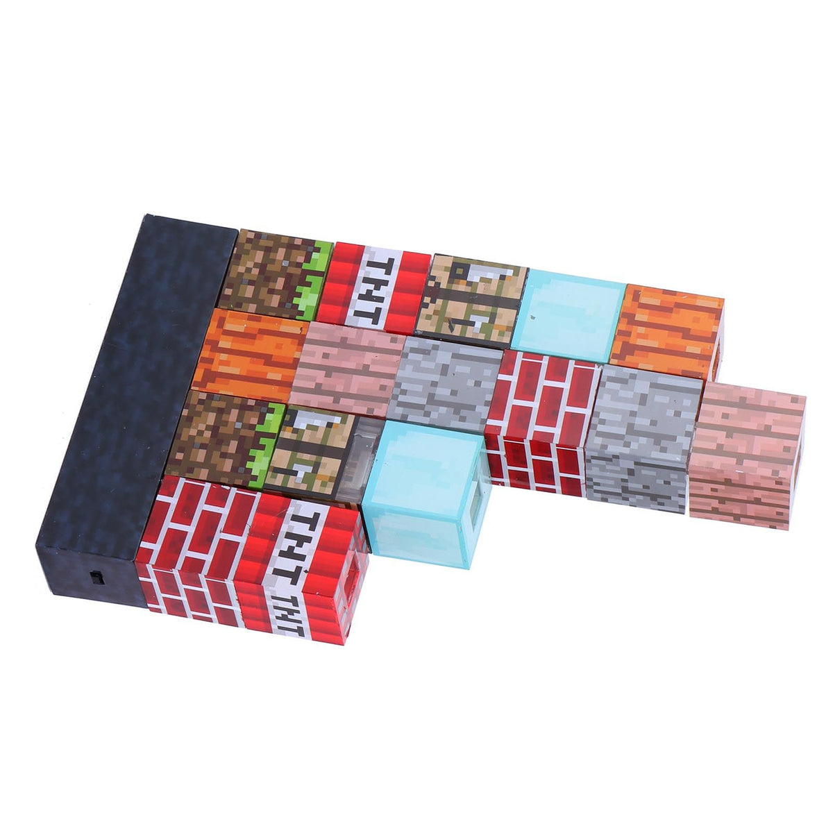 Building Block Lamp USB night light for kids, featuring innovative square splicing design, suitable as a children's toy and decor.