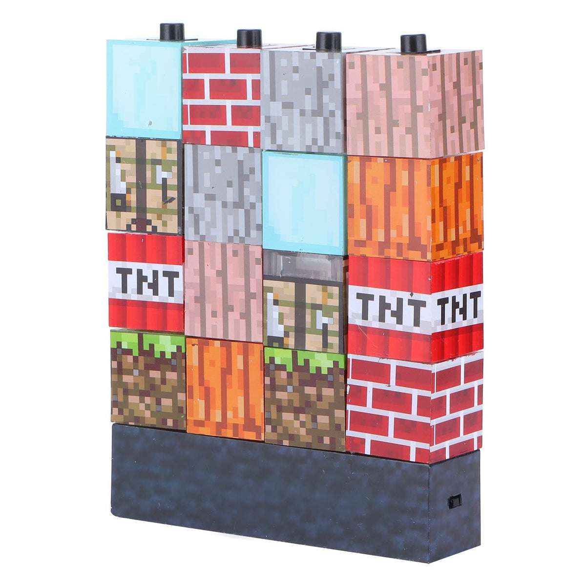 Square splicing building block lamp by Everything Baby, a USB night light toy designed for children and kids' building play.
