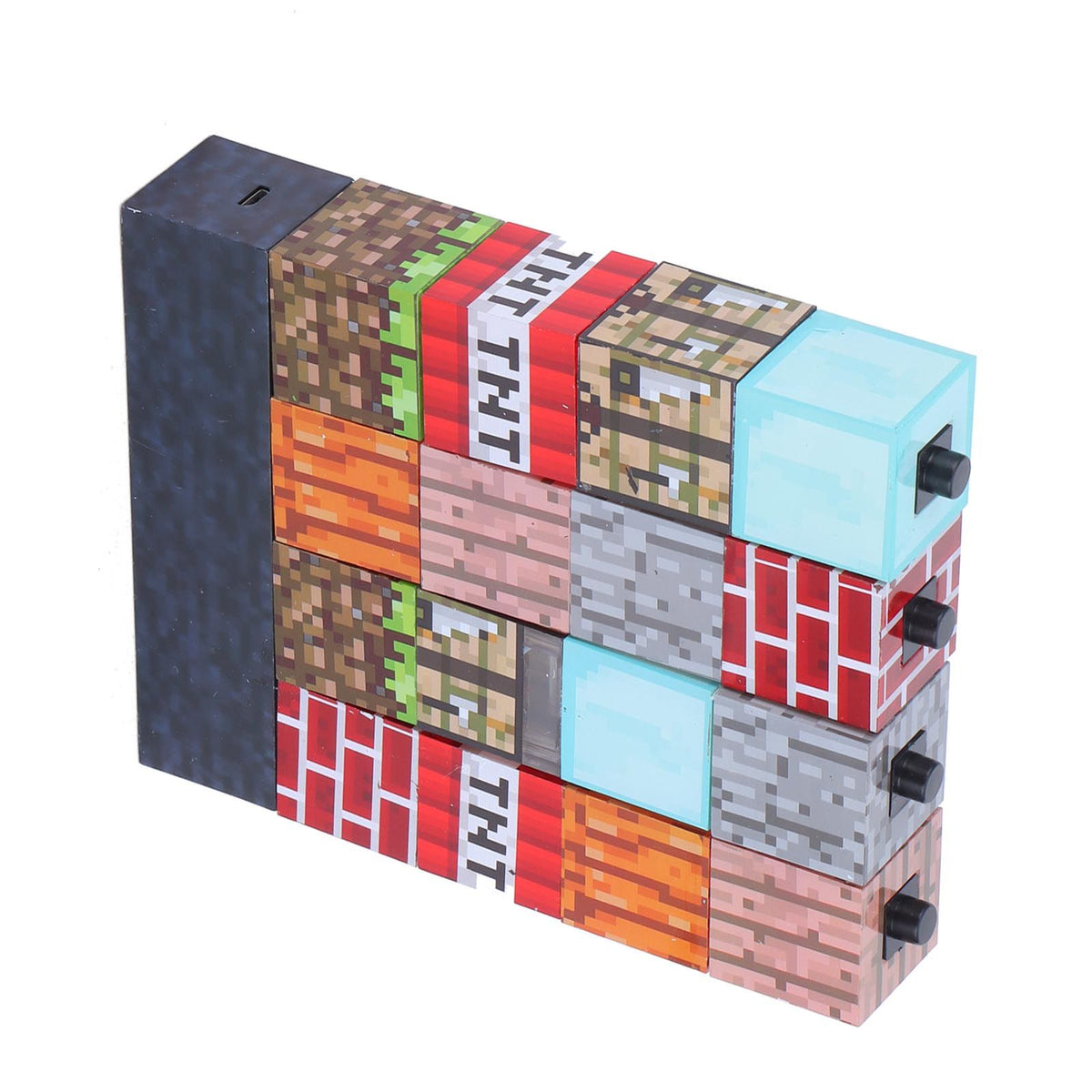 Building Block Lamp USB night light by Everything Baby, square splicing design, ideal for kids' room decor and play.