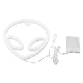 Blue LED neon alien shape wall sign for kids' bedroom or party decor, perfect for playful pretend play and decoration.