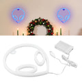 Blue LED neon alien shape wall sign for kids' bedroom or party decoration, perfect for playful pretend play and room decor.