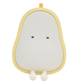 Cartoon pear-shaped LED night light made of silicone, ideal for children's bedrooms and living room decor, by Everything Baby.