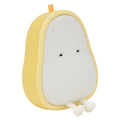 Cartoon pear-shaped LED night light made of silicone, perfect for children's bedrooms and living rooms as a decorative night lamp.