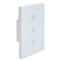 Glass panel 3 gang smart touch switch by Everything Baby, voice and WiFi remote control for Google Home compatible light switch