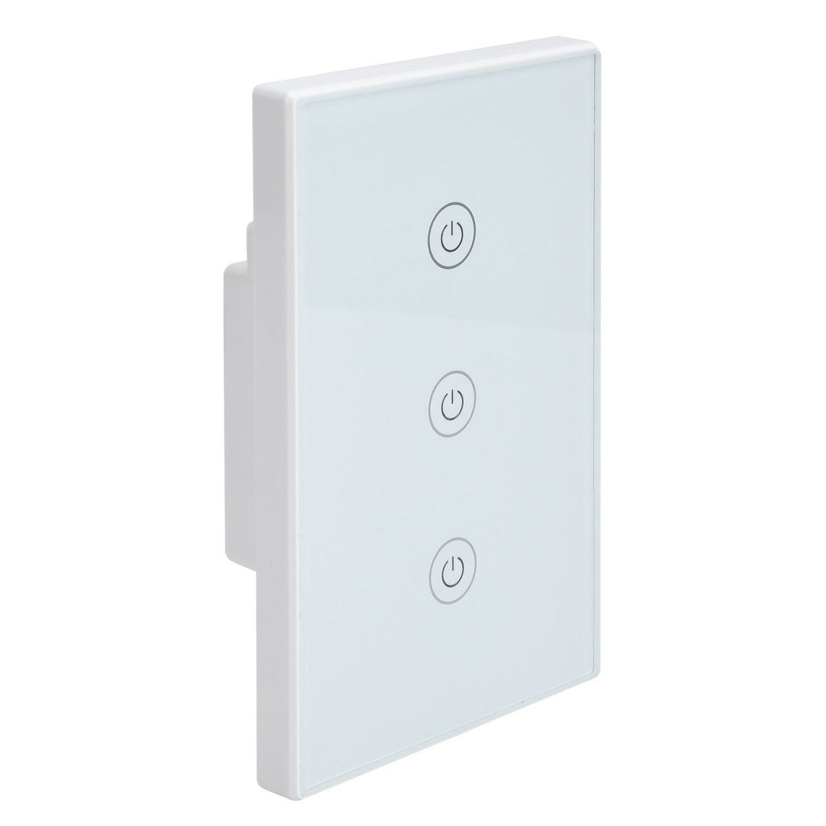 Glass panel 3 gang smart touch switch by Everything Baby, voice and WiFi remote control for Google Home compatible light switch