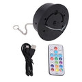Battery-powered mirror ball motor with remote, designed for parties and weddings, creating multi-light effects for kids' activity toys.
