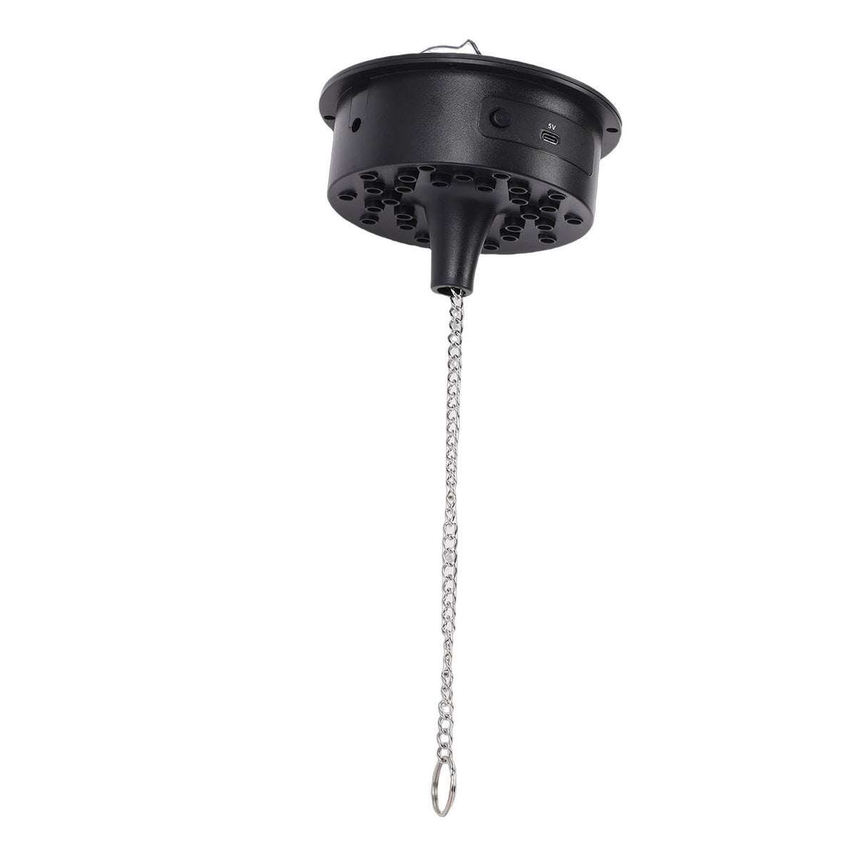Battery-powered mirror ball motor with remote control, designed for party and wedding decor, featuring multi-light effects.
