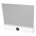 Rechargeable LED flat book light with 3 color options and dimmable brightness on a kid's desk, ideal for reading and studying.