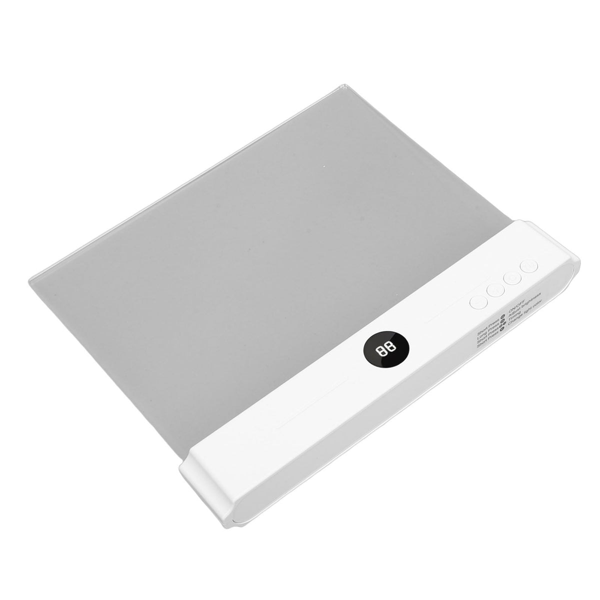 Everything Baby LED flat book light with rechargeable battery, 3 color options, dimmable, and timer, designed for kids' study desks.
