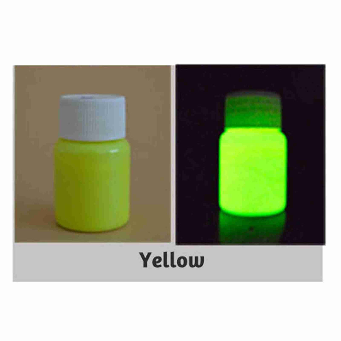 Colorful glow-in-the-dark acrylic luminous paint tube for kids' crafts and painting projects, bright fluorescent pigment in 20g tube.