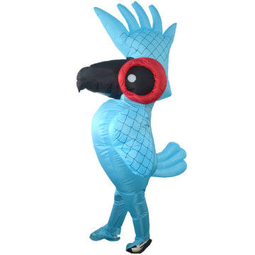 Inflatable funny parrot costume for adults, designed for Halloween, cosplay, and stage performances, by Everything Baby.