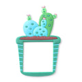 Cute luminous cartoon cactus sticker from Everything Baby, ideal for decorating home switches in kids' bedrooms and play areas.