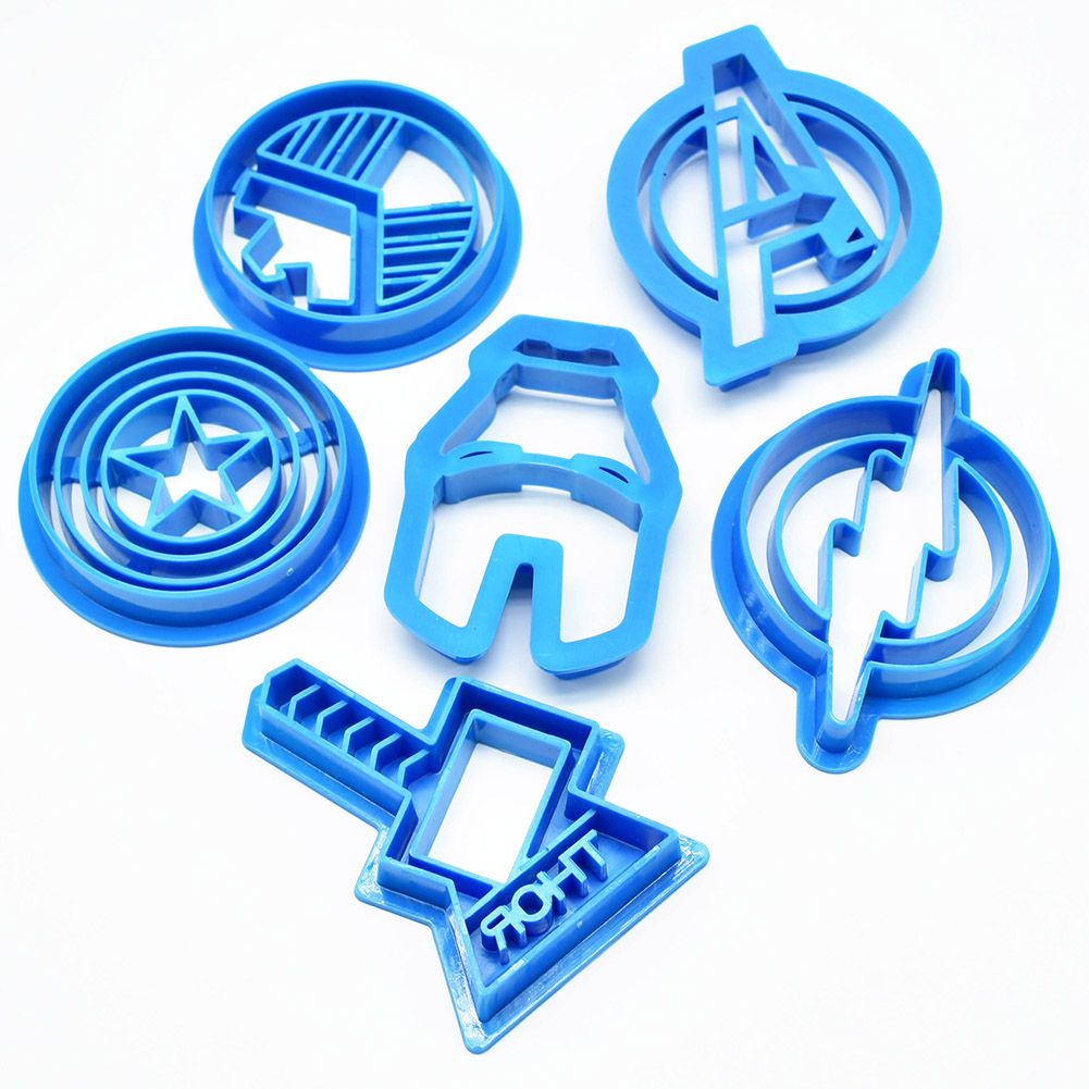 Silicone cake mold with Avengers pattern featuring conch, starfish, shell, and fishtail designs, ideal for kids' baking projects.