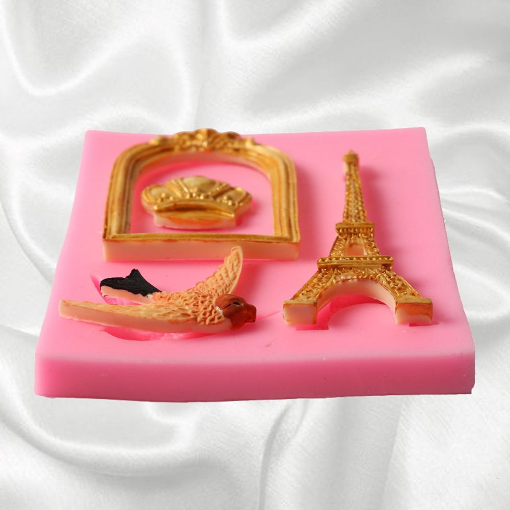 Silicone mold in cage tower shape for cake baking and cookies, designed for pretend play and food decoration by Everything Baby.