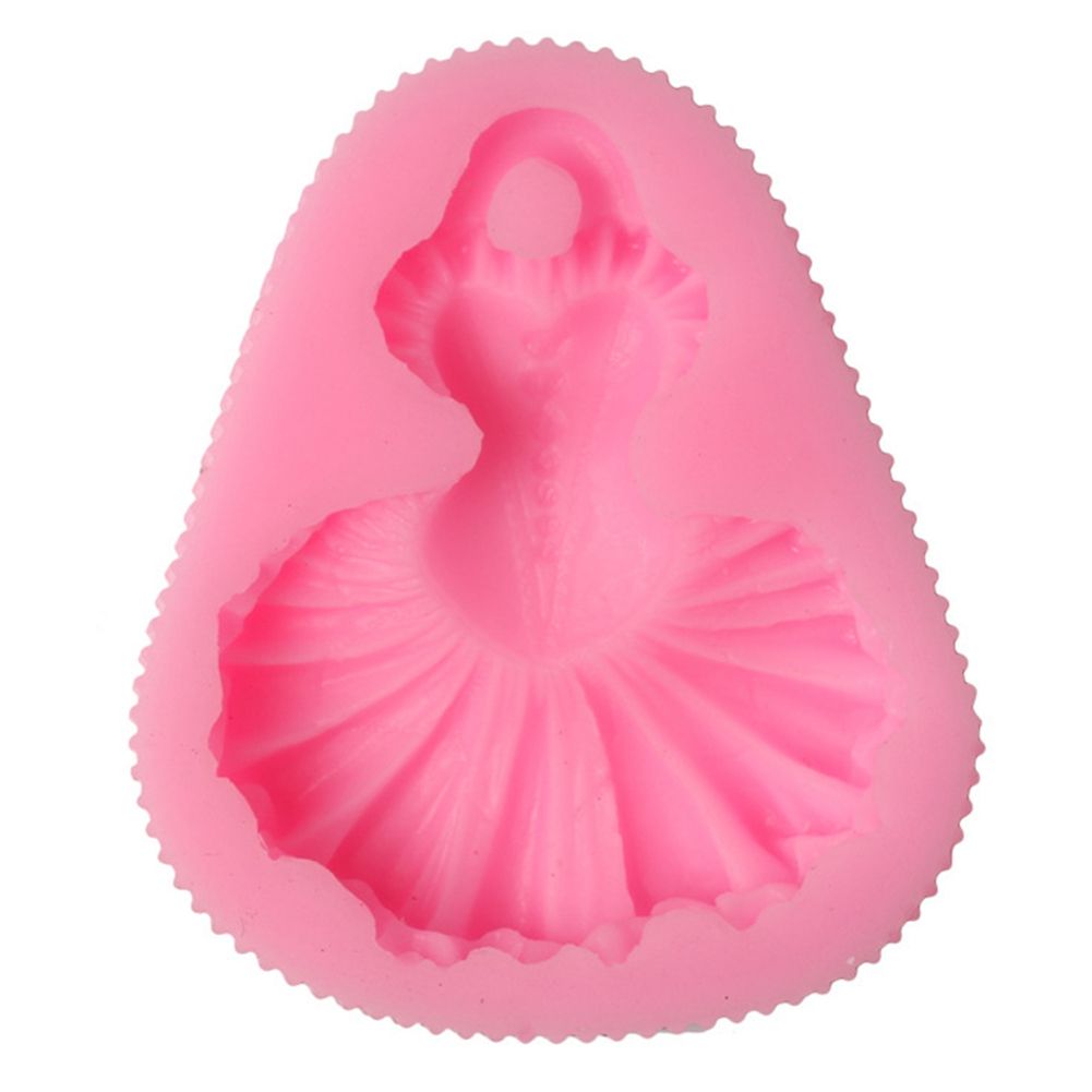 Baby and kid's pretend play chocolate sugar paste cake mold by Everything Baby, silicone bakeware for shaping dress-shaped treats.