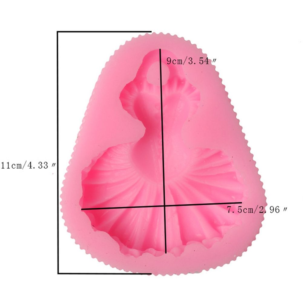 Baby dress-shaped chocolate cake mold made of silicone for baking and decorating cookies and sugar paste treats.