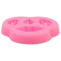 Pink silicone cartoon cake mold in lips shape, ideal for baking fun with baby and kids art and drawing projects.