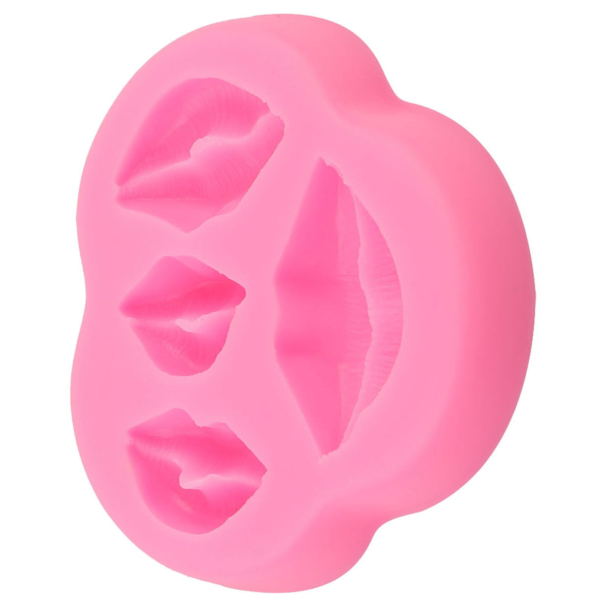 Pink silicone lips-shaped cake mold for baking, ideal for creative party cakes, from Everything Baby's art and drawing toy collection.