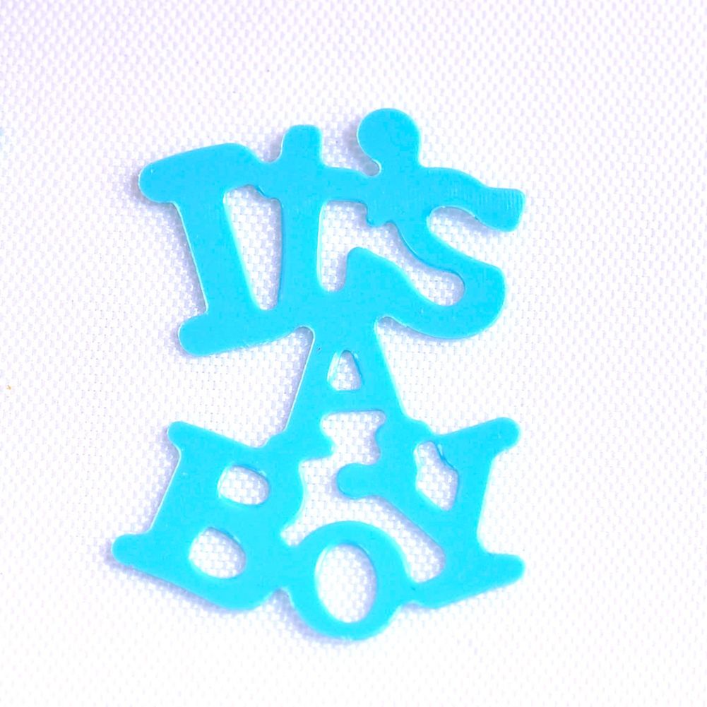 Blue boy-themed DIY throwing confetti in a 200-piece bag for baby shower or birthday party outdoor celebration.