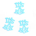 200pcs blue baby shower and birthday party throwing confetti in a clear bag, perfect for kids' outdoor play and celebrations.