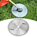 40-tooth steel lawn trimming blade for grass trimmers, designed for durable garden cutting tools.