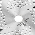 Steel 40-tooth lawn trimmer blade for grass cutting, compatible with garden tools, designed for durable outdoor trimming.