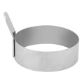 Stainless steel round pancake ring mold by Everything Baby, used for making fun pancake shapes for kids' pretend play.