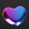 Colorful stainless steel heart-shaped plate tea tray and jewelry organizer, perfect for baby feeding and nursery accessories.