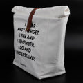 Everything Baby Simple Letter lunch box insulation bag with small, fresh, multipurpose cloth design for kids' picnic or snack storage.