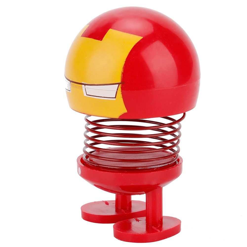 Two cartoon wobble head dolls toy ornaments with shaking heads, suitable for ride-on cars and car decoration, by Everything Baby.