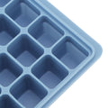 Blue 28-grid silicone ice tray and pudding mold with lid, ideal for baby feeding and baking, by Everything Baby.