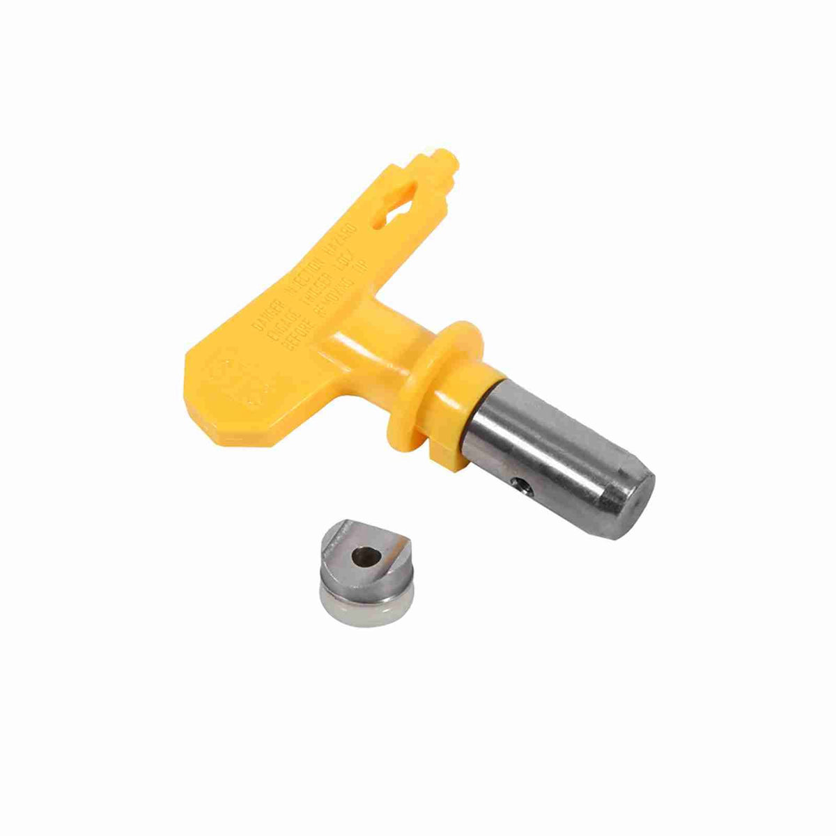 Reversible tungsten steel spray gun nozzle tip for airless spray guns, ideal for outdoor garden and home use.