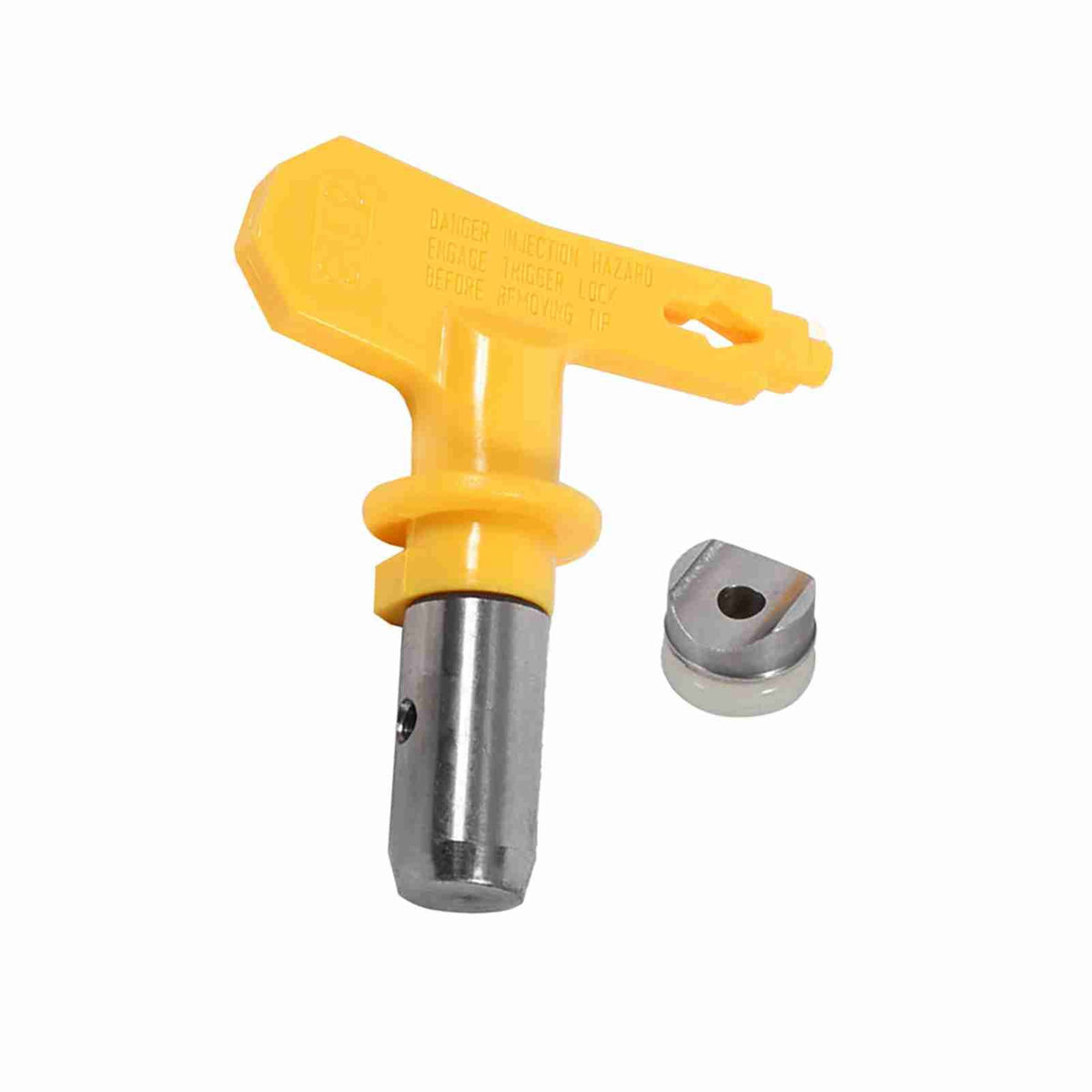 Reversible tungsten steel airless spray gun nozzle tip for gardening, designed for outdoor equipment and compatible with spray tools.