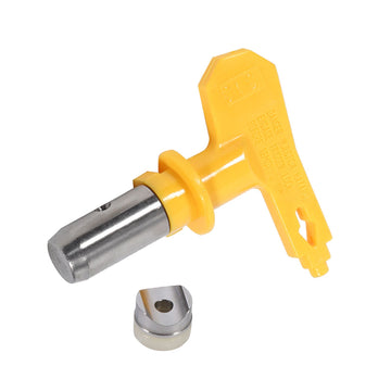 Reversible tungsten steel spray gun nozzle accessory for airless spray equipment, suitable for home garden use.