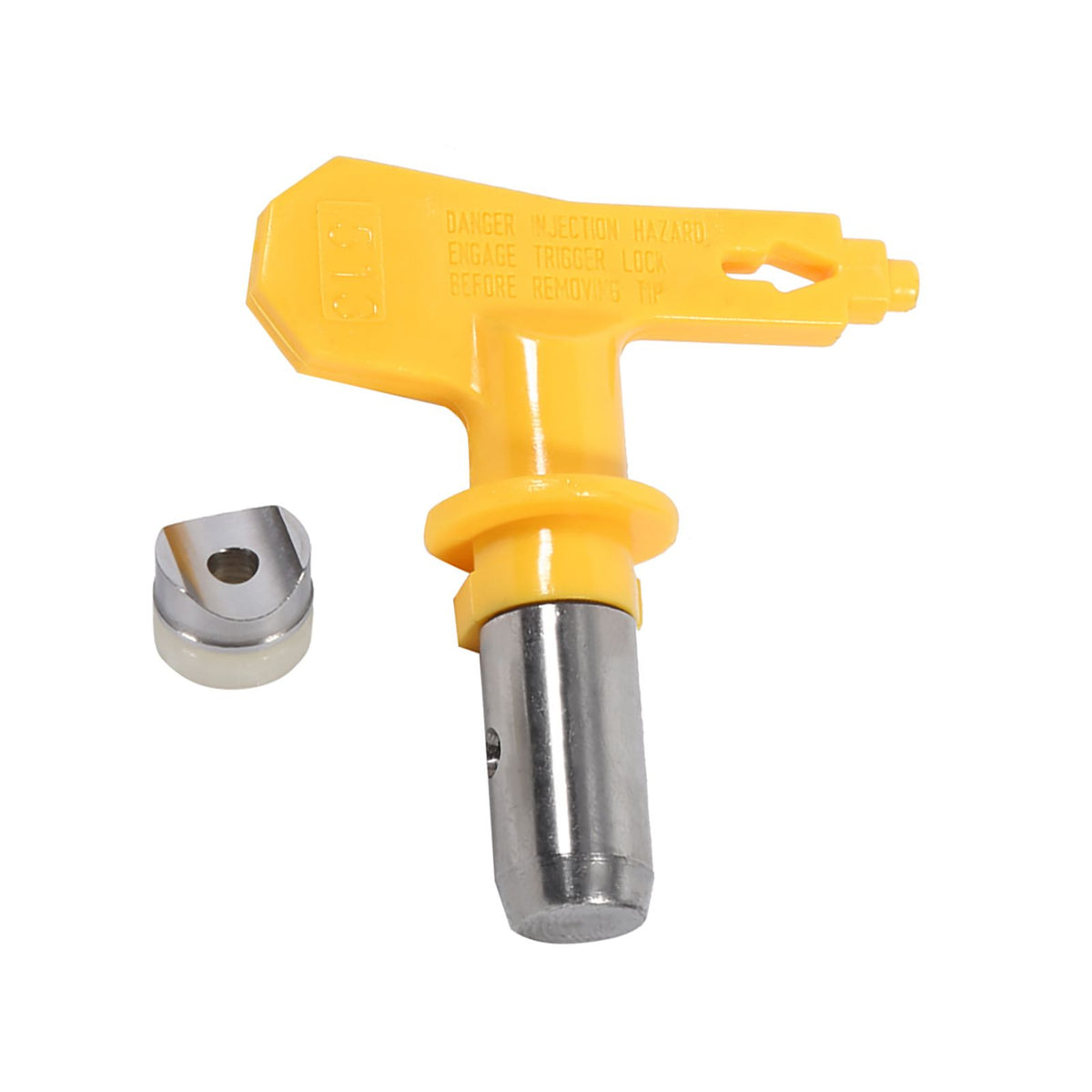 Reversible tungsten steel airless spray gun nozzle accessory for home garden use, compatible with outdoor spray equipment.