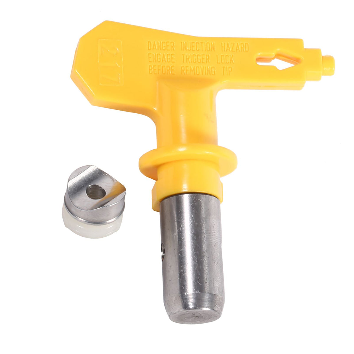 Reversible tungsten steel spray gun nozzle accessory for airless spray guns, suitable for outdoor gardening tools.