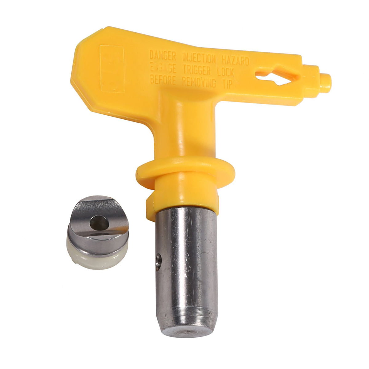 Reversible tungsten steel airless spray gun nozzle accessory by Everything Baby, suitable for outdoor garden use and play equipment.