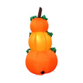 Three 3.9ft inflatable Halloween pumpkins with LED lights, outdoor yard decorations for Halloween parties and garden decor.