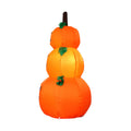 Three inflatable Halloween pumpkins with LED lights, outdoor yard decorations for Halloween parties and garden decor.