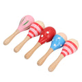 Colorful 5-piece wooden maracas and egg shakers for toddlers, toddler musical toys for kids outdoor play and party fun.