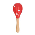 Colorful set of 5 wooden maracas rattles for toddlers, egg-shaped sand hammer toys, ideal for outdoor play and musical fun.