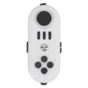 Fidget Toy Reduce Stress Relax Mood Portable Anxiety Sensory EDC Toy Sensory Fidgets Controller Pad 5 White and Black