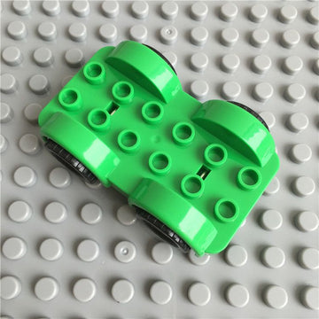 Hongyuan sheng Building Blocks Bus Vehicle Green underbody