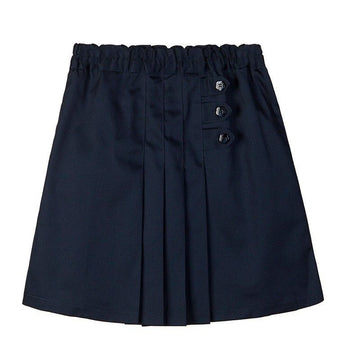 Girls Pleated Skirt Cool taixin yan Khaki Navy three-button pleated skirt 150cm
